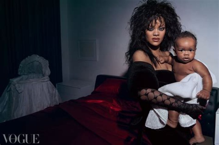 Pregnant Rihanna Cradles Her Son, 10 Mos., After Leaving Overnight Photoshoot In LA: Photo
