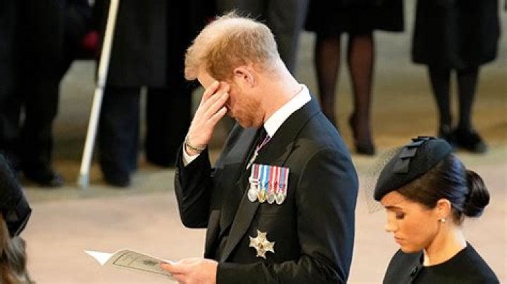 Prince Harry Cries & Wipe Away His Tears At Queen’s Service: Photos