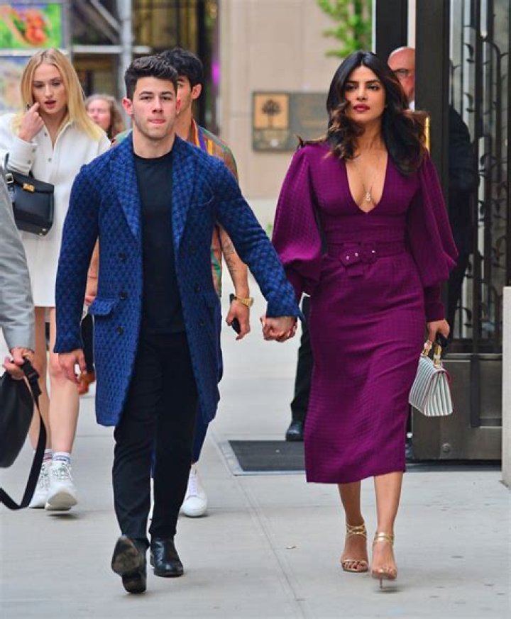 Priyanka Chopra Wows In Purple Dress On Jonas Double Date With Sophie – Hollywood Life
