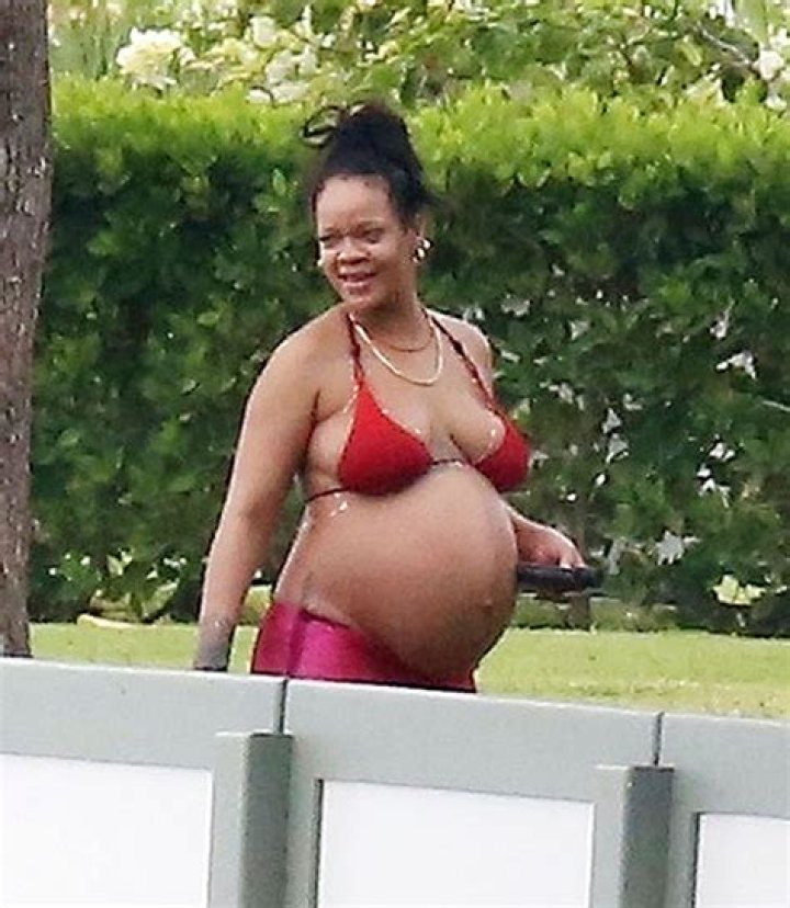 Rihanna Shows Off Baby Bump In Red Bikini In Barbados With A$AP Rocky – Hollywood Life