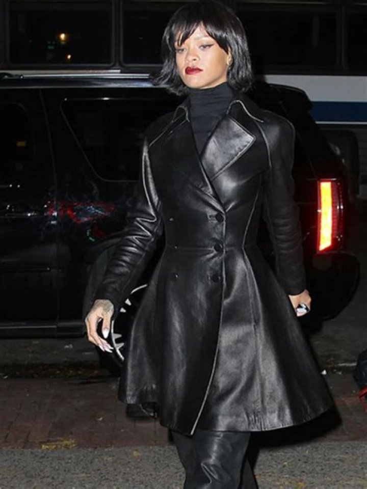 Rihanna Rocks Sexy Leather Mini Leaving Up & Down Club After Her Huge NYFW — Pic