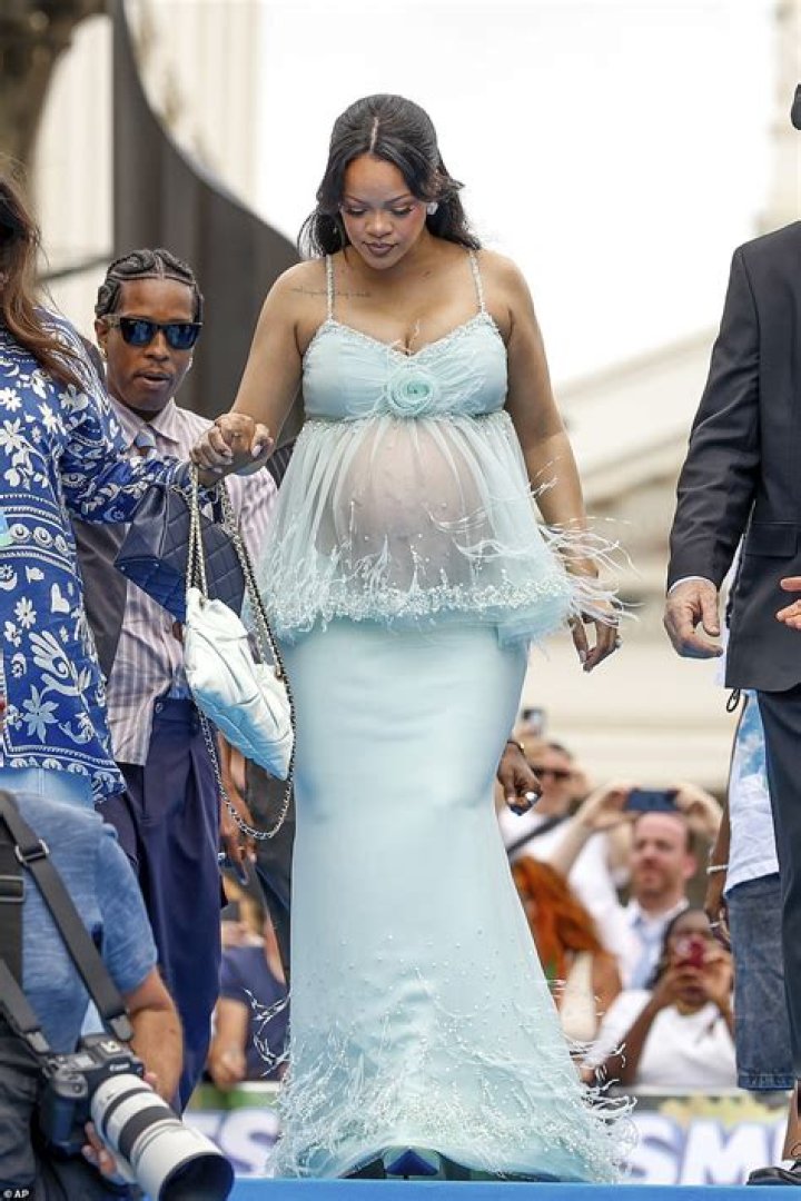 Rihanna shows Off Close-Up Of Baby Bump & Admits She’s ‘Preggo AF’ In New Video