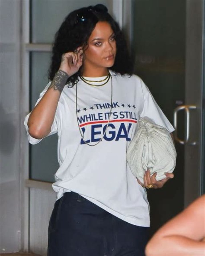 Rihanna Wears Political T-Shirt Leaving NYC Music Studio – Hollywood Life