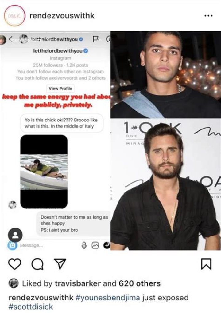 Scott Disick ‘Embarrassed’ & ‘Mad’ After Younes Bendjima Shares Their Private DMs: He May Clap Back