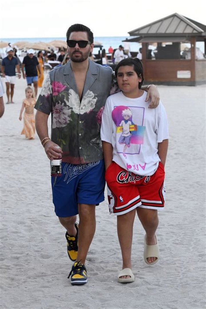 Scott Disick Bonds With Son Mason, 11, In Miami After Kourtney Kardashian’s Engagement – Photos