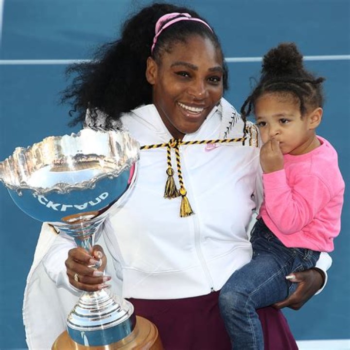 Serena Williams & Daughter Olympia, 3, Sled On Fake Snow In Florida While Wearing Matching Dresses