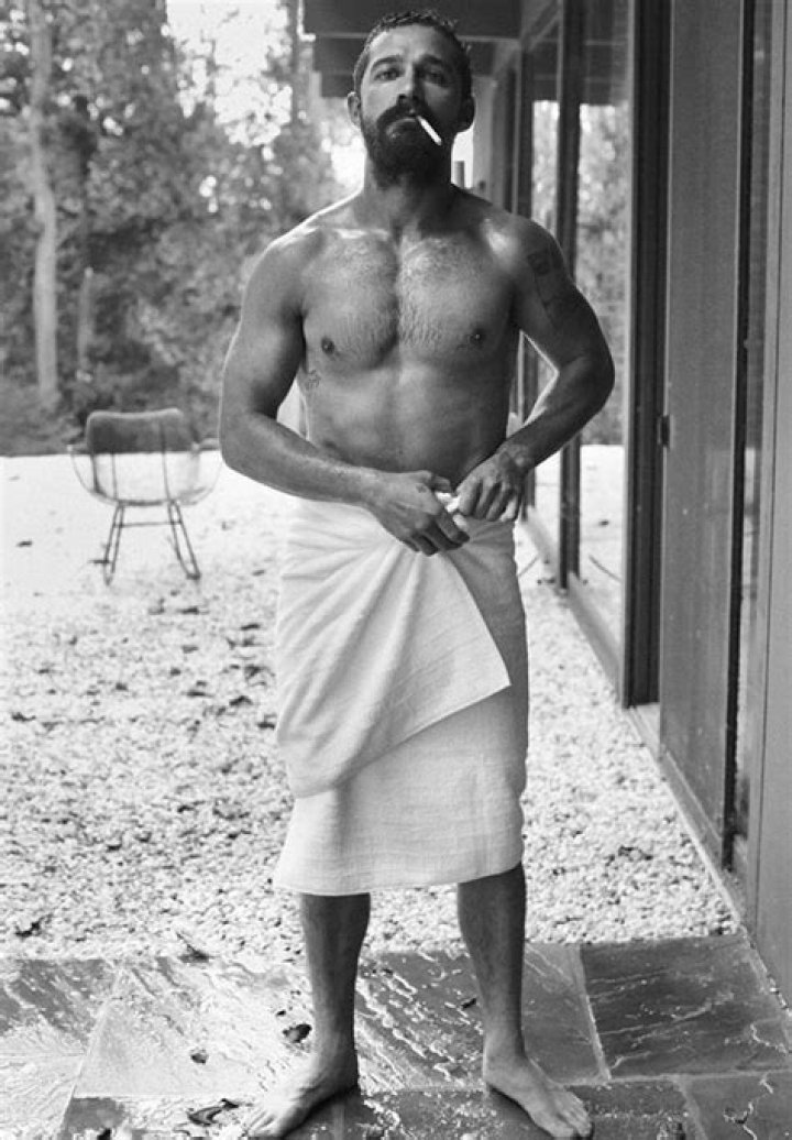 [PIC] Shia LaBeouf Naked — Wearing Towel In Pic For Interview Magazine – Hollywood Life