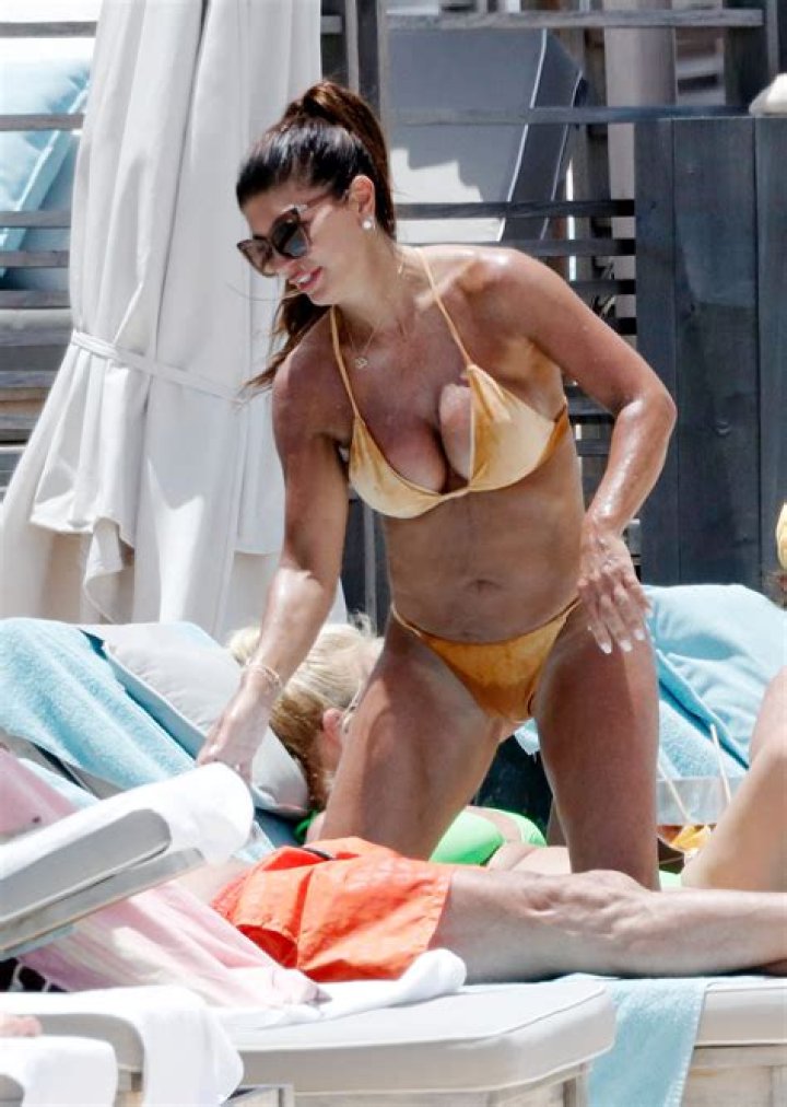 Teresa Giudice, 47, Stuns In A Coral Pink String Bikini In New Pic From Her Mykonos Trip