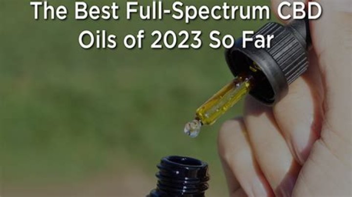 The Best Full-Spectrum CBD Oils of 2023 So Far