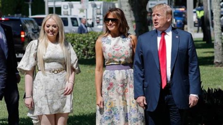 Tiffany Trump Rocks Floral Mini & Melania Does A Floral Dress & Stilettos For Easter Service – See Pic