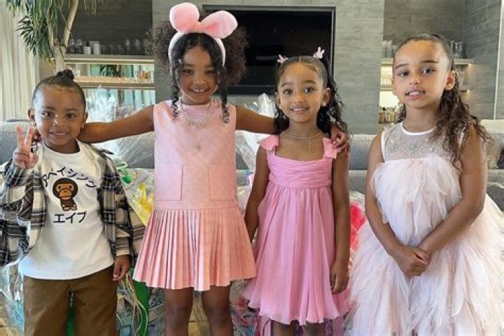 True Thompson, 2, & Chicago West, 3, Dress As Princesses While Playing With Kim’s KKW Lipsticks