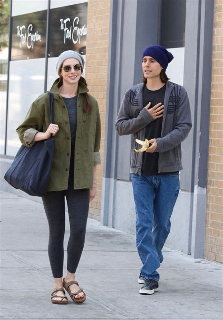 ‘WeWork’ TV Series: See Photos Of Jared Leto’s Transformation & Anne Hathaway Crash Into A Car